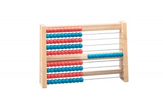 Wissner® active learning - Abacus with 100 balls red / blue RE-Wood®