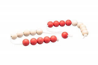 Arithmetic Bead String red/white with 100 balls - Wissner® aktiv