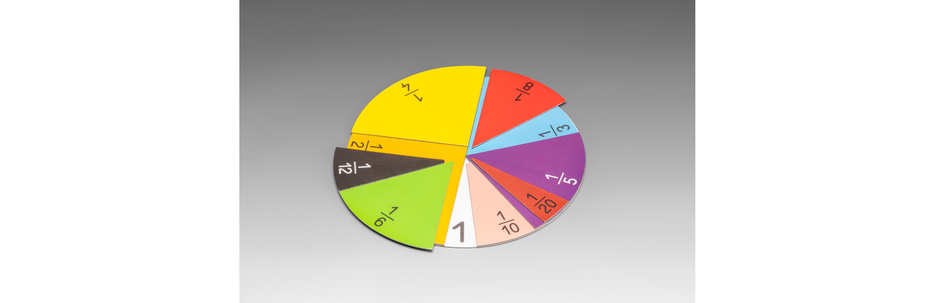 Wissner® active learning - Fraction Set round in 10 colours magnetic (71 pcs) MAG-Pap°