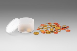 Wissner® aktiv lernen - Spielgeld Münzen kleiner Satz. (50 Münzen) RE-Plastic®