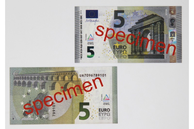 5 Euro-Schein (100 Stück) Spielgeld Kaufmannsladen Rechengeld