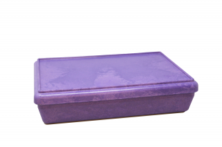 RE-Wood® Box with lid. purple