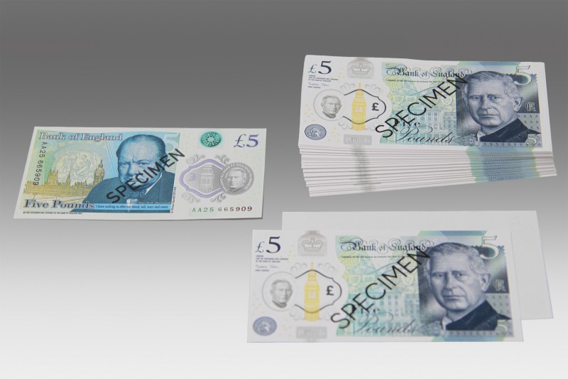 5 Britische Pfund Banknoten. (100 Stück)