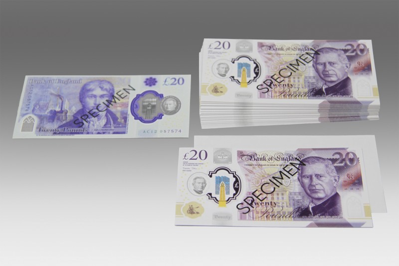 20 Britische Pfund Banknoten. (100 Stück)