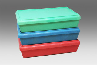 RE-Wood® Box mit Deckel. naturfarben