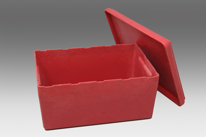 RE-Wood® Box big. with lid. red