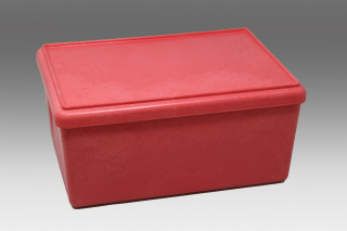 RE-Wood® Box big. with lid. red