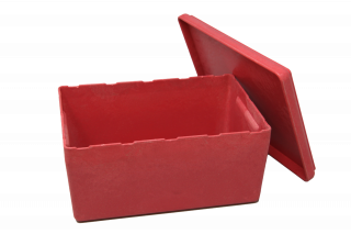 RE-Wood® Box big. with lid. red