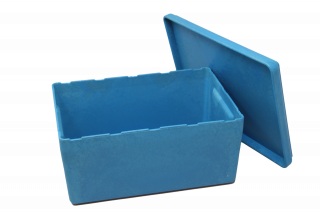 RE-Wood® Box big. with lid. blue