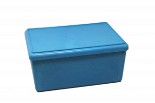 RE-Wood® Box big. with lid. blue