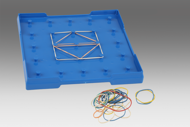 Geoboard small double sided blue