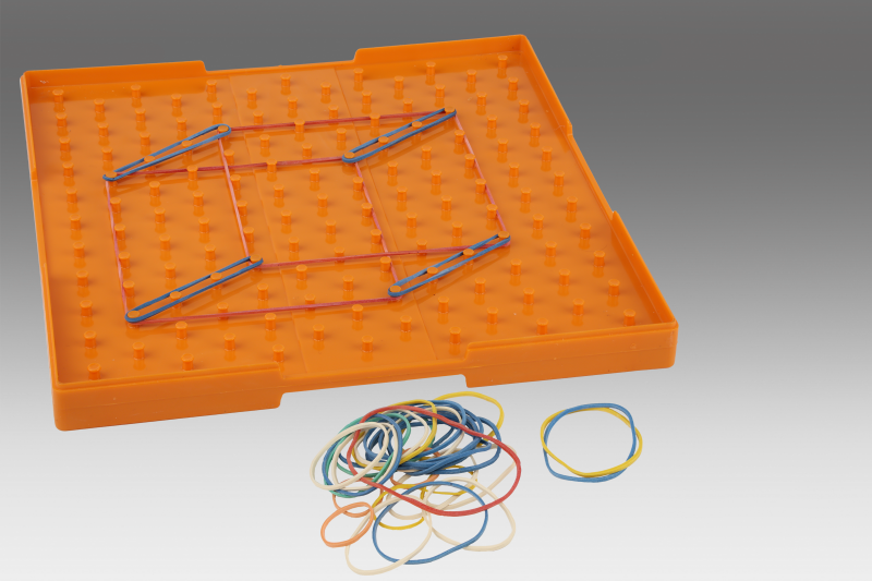 Geoboard. big double sided orange