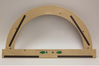 Protractor magnetic 180° 50 cm RE-Plastic® RE-Wood®