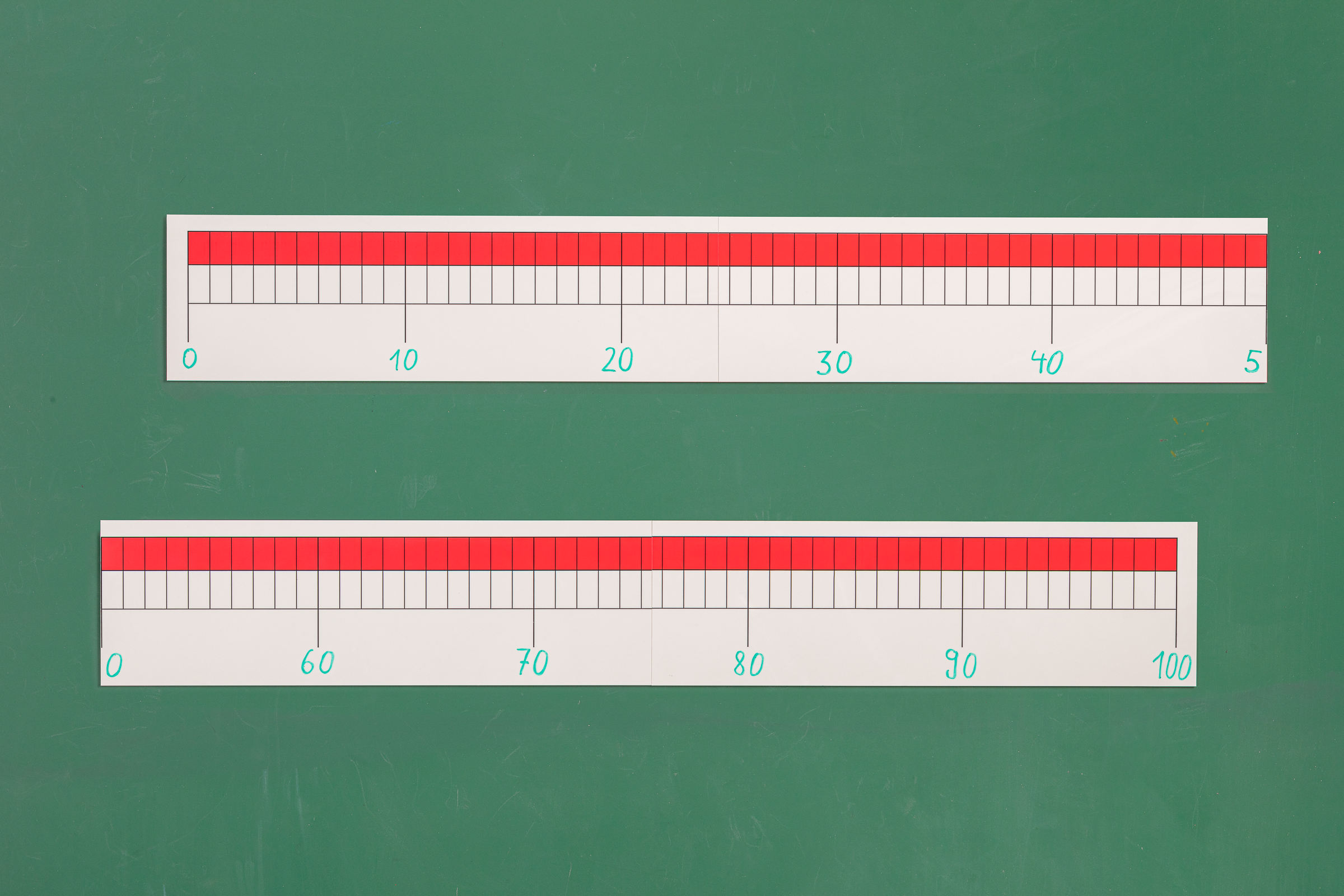 Rechenband für die Tafel magnetisch universal beschreibar 2 m